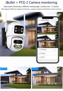 Qearim Hot Bán icsee Xmeye 6MP kép len không dây ngoài trời IP66 nhà Hệ thống an ninh hai cách âm thanh CCTV HD IP Wifi mạng Máy ảnh - Product Image 4