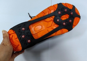 <span class=keywords><strong>Crampons</strong></span> antidérapants en caoutchouc légers et durables unisexes 2025 avec pointes à glace pour la <span class=keywords><strong>marche</strong></span> hivernale et la pêche sur glace - Product Image 5