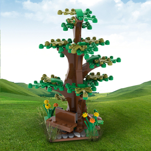 Hot MOC Vine Flowers Pot <strong>Bed</strong> Bush Colorful Pine Tower Spruce Apple Coconut Tree Plants Decoration Scene Building <strong>Blocks</strong> Kids Toy - Product Image 2