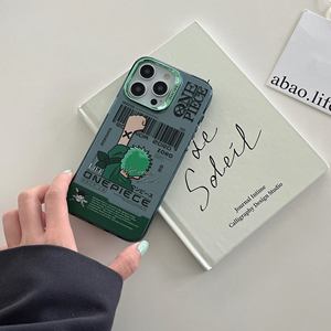 Nuova Custodia per Telefono con Stampa UV in TPU PC Resistente, Tema <span class=keywords><strong>Anime</strong></span> One Piece Luffy Zoro, Bianca e Nera per iPhone 17 Pro Max 16 13 - Product Image 5