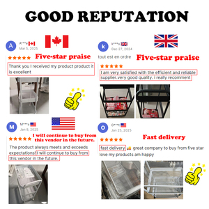 Utilitaire Cuisine Salon 3 Niveaux En Métal Mobile Roulant Organisateur Outil De Stockage Des Aliments Affichage Chariot sur Roues Support De Stockage - Product Image 5