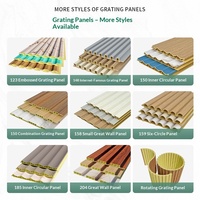 Panneau mural moderne en fibre de bambou, imitation grilles de la Grande Muraille, revêtement intérieur 3D décoratif