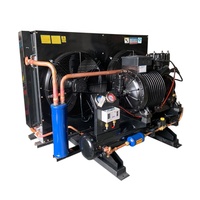 Unidad Condensadora Semihermética de Compresor Scroll Copeland de 5HP, Refrigerada por Aire, con Motor de Ahorro de Energía Automático y PLC para Cuarto Frío