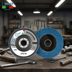 Disque à lamelles professionnel Fervi 125 mm sans fer pour ponçage du métal - Product Image 2