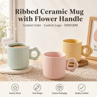Nouveau fabricant de tasses en porcelaine tasse à rayures pour tasses à café en céramique et bol à rayures
