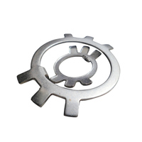 GB858 Steel External Tooth Black Oxide Round Nut with Stop Tab Washer Locking Retaining Ring