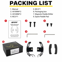 Accessoires de volant sport en fibre de carbone véritable RPPF personnalisés, levier de vitesses magnétique pour Mustang GT 2015-2022 S550