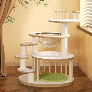 Expédition directe moderne haute fibre <span class=keywords><strong>arbre</strong></span> <span class=keywords><strong>à</strong></span> <span class=keywords><strong>chat</strong></span> grattoir chaton cadre d'escalade intégré <span class=keywords><strong>chat</strong></span> maison sisal inspiré de noël - Product Image 5