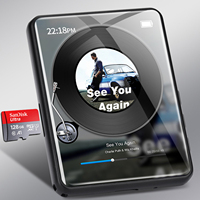 Walkman de aleación de Zinc, reproductor MP4 con puerto USB, Pantalla Completa LCD de 2,4 pulgadas, BT 4,2, nuevo
