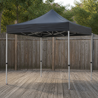 Tente pliante imperméable robuste 3x3 avec structure en aluminium, installation facile pour salon professionnel, intérieur/extérieur, toutes saisons, 4 personnes