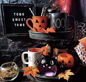 <b>Large</b> Rustic Natural <b>Wooden</b> Farmhouse Decor Stand Two Tiered Tray Wood With 3 Changeable Decorative Handles - Product Image 5