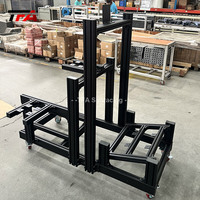 2025 juego de personalización Simulador de Conducción de carreras marco de aluminio 40160 perfil de aluminio negro para plataforma de carreras sim