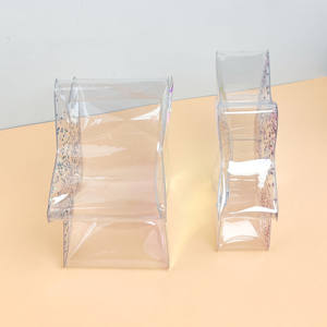 Custom iridescente in PVC stelle Glitter sacchetti cosmetici Laser PVC sacchetto compatto borsa per la conservazione di trucco da viaggio e uso quotidiano - Product Image 2