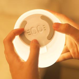 Animais Led Warm <span class=keywords><strong>Duck</strong></span> Night Light Berçário Cute Child Desk Cartoon Recarregável Quarto Cordless Silicon Night Light para Crianças - Product Image 3