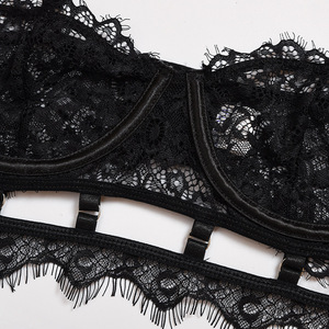 Sexy mujer madura damas lencería sexy-caliente-transparente tela de encaje Tanga ropa interior conjunto - Product Image 4