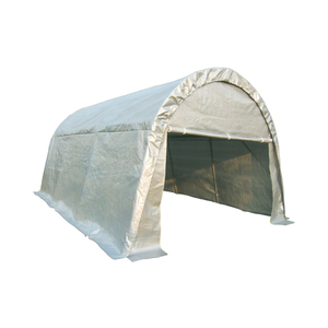 Abri <span class=keywords><strong>de</strong></span> garage rétractable durable à toit arrondi avec cadre <span class=keywords><strong>en</strong></span> métal, tente <span class=keywords><strong>de</strong></span> <span class=keywords><strong>voiture</strong></span> pliable <span class=keywords><strong>en</strong></span> <span class=keywords><strong>bois</strong></span> traité sous pression - Product Image 2
