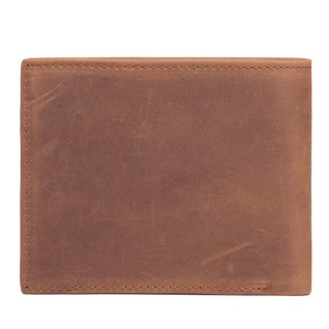 New Arrival Genuine Cow Crazy Horse Leather <b>Card</b> <b>Holder</b> <b>Wallet</b> Short RFID Feature - Product Image 6