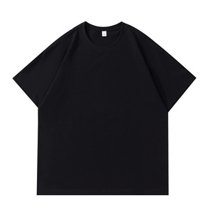 เสื้อยืดคอตตอน 100% หนัก 220 กรัม แบบสั่งทำพิเศษ OEM ODM ทรงโอเวอร์ไซส์ คอกลม แขนสั้น ไม่มีลาย พร้อมสกรีนโลโก้ - Product Image 2