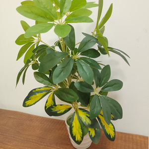 Planta Artificial de Hoja Verde con Tallo de Madera, Planta en Maceta para Decoración de Interiores, Hogar, Hotel, Ventana, Bonsái - Product Image 2