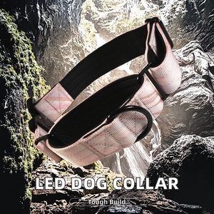 Perro recargable por USB para <span class=keywords><strong>collar</strong></span> LED con brillo nocturno, accesorio desmontable para mascotas para prevención de pérdidas, luces de estilo clásico - Product Image 3