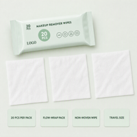 Lingettes démaquillantes féminines sans alcool, neutres au pH, sans parfum, personnalisables en gros, paquet de 20