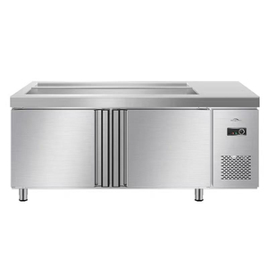 Vetrina refrigerata commerciale per gelati, granita, piatti freddi <span class=keywords><strong>e</strong></span> <span class=keywords><strong>pizza</strong></span>, con funzione di conservazione <span class=keywords><strong>e</strong></span> tavolo operativo - Product Image 3