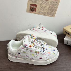 Zapatillas de plataforma transpirables para mujer, estilo casual deportivo, tendencia 2026 primavera-otoño, suela gruesa, versátiles. - Product Image 5