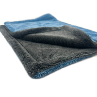 40x60 cm 1200 Gsm Double boucle torsadée Serviette de toilette en microfibre ultra absorbante pour le séchage des voitures Chiffon de nettoyage pour les détails automobiles