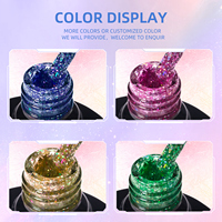 Vendeeni HEMA TPO gratuit haute brillance forte clignotant Gel vernis diamant paillettes Flash Gel néon 24 couleur vernis à ongles Gel Collection