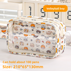 2025 nouveau Original volley-ball jeunesse bar douleur sac porte-<span class=keywords><strong>crayon</strong></span> fille Junior lycée garçon porte-<span class=keywords><strong>crayon</strong></span> Transparent porte-<span class=keywords><strong>crayon</strong></span> - Product Image 6