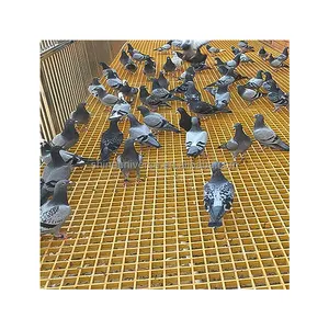कबूतर के मचान के लिए एसयू-उच्च गुणवत्ता वाली एफआरपी ग्रेटिंग चिकनी सतह वाली प्लास्टिक फ़्लोर ग्रिल