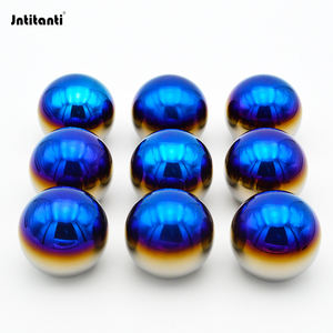 Jntitanti Gr.5 alliage de titane Ti-6Al-4V voiture bleu brûlé pommeau de levier de vitesse pommeau de levier de vitesse en titane M12 * 1.5mm pour voiture de course - Product Image 3