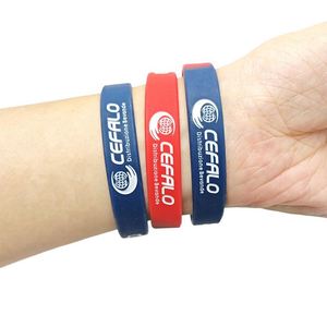 Bracelets en silicone personnalisés avec logo, bracelet de sport pour poignet - Product Image 1