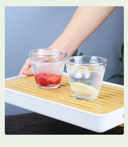 Verre à whisky hexagonal géométrique en verre épais avec base lourde, style Old Fashioned - Product Image 4