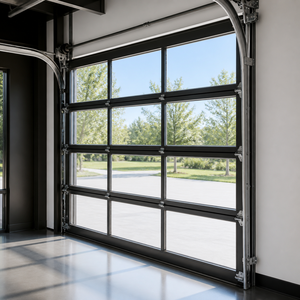 <span class=keywords><strong>Porte</strong></span> <span class=keywords><strong>sectionnelle</strong></span> contemporaine en panneaux <span class=keywords><strong>de</strong></span> verre avec cadre en aluminium pour <span class=keywords><strong>garage</strong></span> - Product Image 5