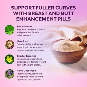 Toptan Bitkisel Kadın Vücut Şekillendirici Kilo Aldırıcı Kapsül Doğal Kilo Aldırıcı Takviyesi Kadınlar İçin Göğüs ve Popo Büyütme - Product Image 2