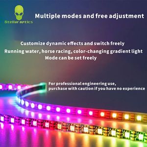 Quang Học Sao RGB Chạy 8Mm 12V 12W 60Leds/M 50M S Rắn Hình Dạng Ánh Sáng Dải 3M Băng Dính Ip20 IP65 LED Phát Triển Dải Đèn - Product Image 4