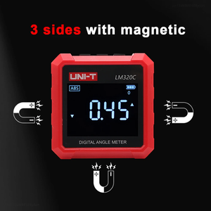 UNI-T LM320C inclinometro magnetico digitale misuratore di angolo professionale goniometro elettronico con misurazione relativa assoluta - Product Image 6