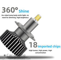 OEM M3 360 Degrés Phare 6 Côtés CSP H1 H7 H11 9005 9006 9012 9012 Auto Phares Voiture Led Ampoule Canbus Aucune Erreur H4 70W