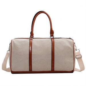 Lightweight Simple Large Capacity Travelling Training Duffel Bag Custom Logo Fashion Luggage Genuine Leather Eco-Friendly Unisex - Product Image 2