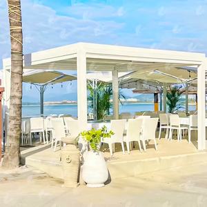 2-20% डिस्काउंट पूल साइड गज़बो डेक वानिंग स्मार्ट आर्क एल्यूमीनियम पेगोआ - Product Image 1