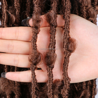 Extensions de cheveux en crochet Butterfly Locs, tresses synthétiques douces, trame unique, faux locks bouclés, dreadlocks, mèches faux locks