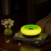 Décoration de salon, lampe de nuit ambiante rechargeable à intensité variable au toucher, lampe de table LED en forme de beignet pour chambre à coucher