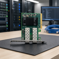 Kartu Adaptor Jaringan Ethernet Mellanox MCX631102AN-ADAT Connect X-6 Lx 25GbE Dual Port SFP28 PCIe 4.0 X8 Asli Baru