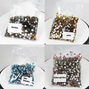 Csja — bijoux à paillettes, dos en argent, SS16 SS18, joyau acrylique, diamant, 3D, strass, cristal, pour t-shirt, nouveauté 2022