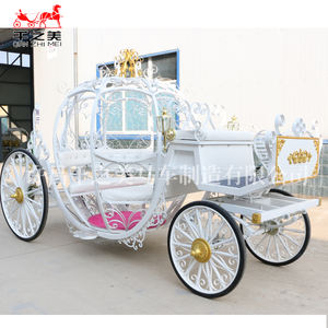 Carroza de <span class=keywords><strong>Cenicienta</strong></span> de Metal Blanco, Diseño de Calabaza Navideña, Transporte Especial del Fabricante, Gran Venta - Product Image 6