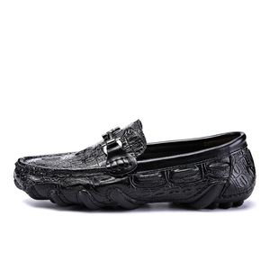 Chaussures de conduite décontractées pour hommes, mocassins en cuir véritable antidérapants, idéales pour la marche, le travail et les loisirs - Product Image 5