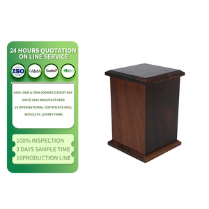 Urna Funeraria de Madera Hecha a Mano Personalizada de Alta Calidad para Mascotas, Urna Conmemorativa Moderna de Madera para Perros, Gatos y Otros Animales Adultos - Product Image 1