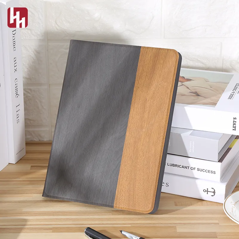 Dễ thương phong cách A5 A6 da notepad đa chức năng kinh doanh Tạp Chí với sạc không dây PU rời Lá Cuốn Sách Tạp Chí Quà Tặng