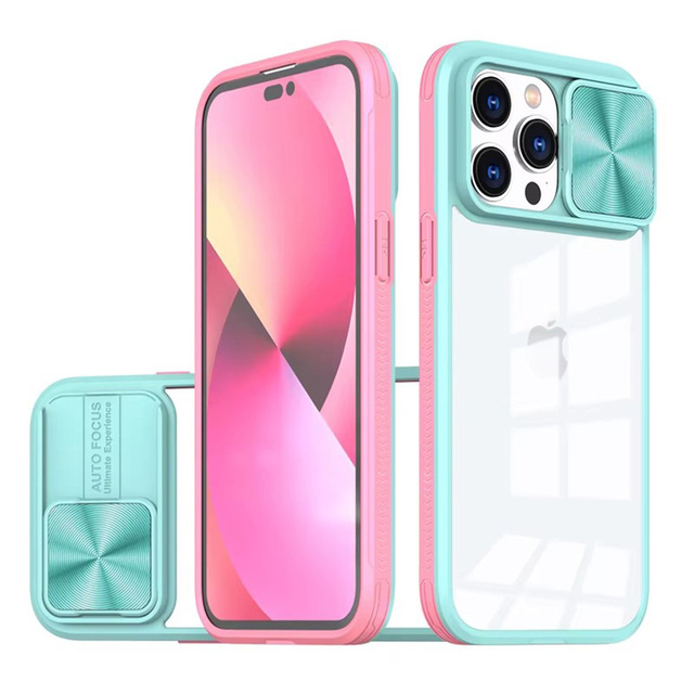 2026 Full Protective Mobile Accessories Slide Window for iPhone 11 12 13 14 15 16 17 Pro Max Top Selling Phone case Cover